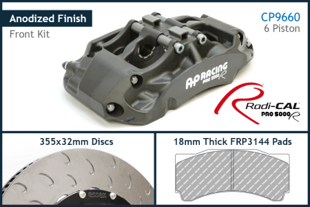 AP Racing by Essex Radi-CAL Competition Brake Kit (Front CP9660/355mm)- BMW E36 M3