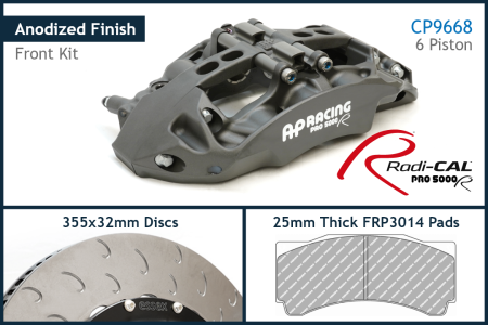 AP Racing by Essex Radi-CAL Competition Brake Kit (Front CP9668/355mm)- BMW E36 M3