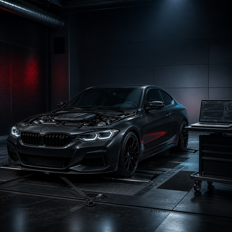 BMW B58 custom calibration service in a professional dyno cell