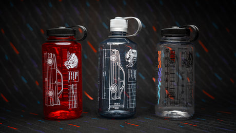 Kassel BMW M3 Nalgene collector bundle with E30 E36 and E46 bottles
